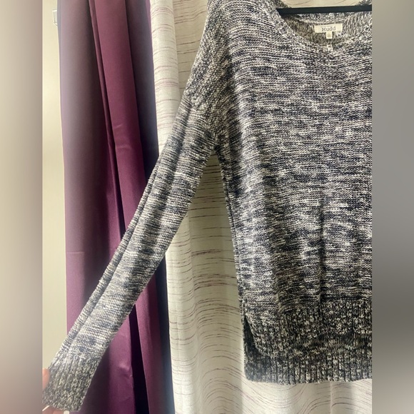 Mudd Black and Gray Crew Neck Sweater Soft Knit - Picture 4 of 7